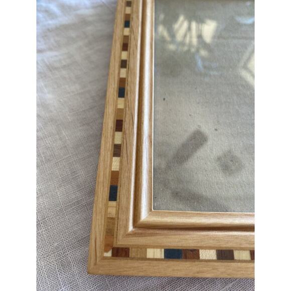 Philip Whitney Picture Photo Frame Inlay Inlaid Solid Wood 4x6 Marquetry Mission - Picture 4 of 8